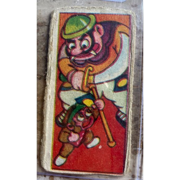 Vintage Japanese Menko Card With Astronaut Monkey Illustration - Picture 1 of 4